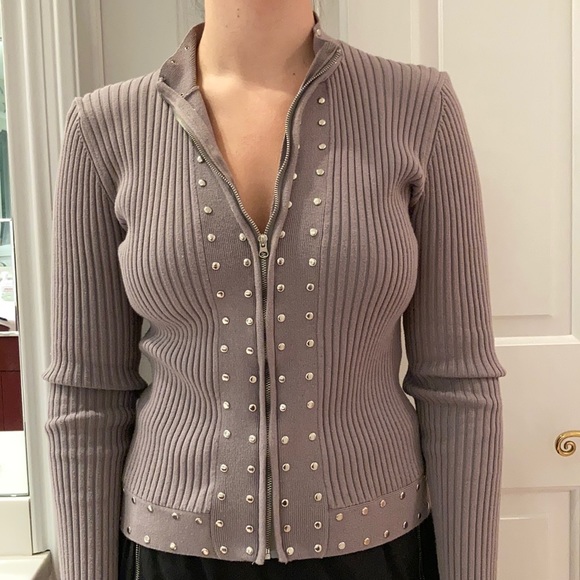 Kenar Gray Cowl Neck Sweater - Picture 3 of 10